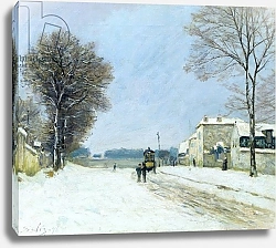 Постер Сислей Альфред (Alfred Sisley) Winter, Snow Effect, 1876