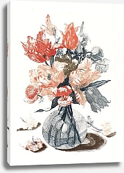 Постер Тейлер Иоханнес Цветы в вазе (1688-1698) 1