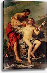 Постер Вьен Джозеф Daedalus Attaching Icarus' Wings, c.1754