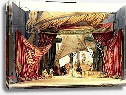 Постер Школа: Немецкая школа (19 в.) Stage model for the opera 'Tristan and Isolde' by Richard Wagner
