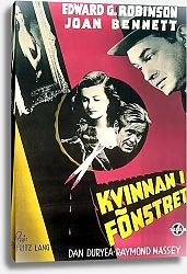 Постер Film Noir Poster - Woman In The Window, The