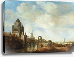 Постер Книфф Ваутер Landscape with the Klijne Houtpoort in Haarlem