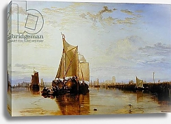 Постер Тернер Уильям (William Turner) Dort or Dordrecht: The Dort Packet-Boat from Rotterdam Becalmed, 1817-18