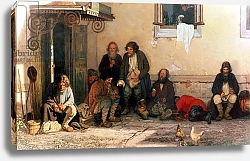 Постер Мясоедов Григорий Dinner at the Zemstvo, 1872