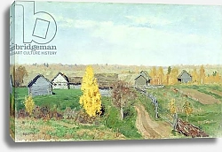 Постер Левитан Исаак Golden Autumn in the Village, 1889