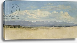Постер Дженслер Якоб Sunny Mountainous Panorama, 1829