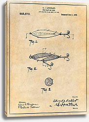 Постер Рыболовные приманки. Патент США 1909г.