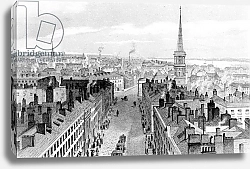 Постер Харвуд Джон (грав) Liverpool from the Town Hall, looking south, engraved by John Rogers, c.1830