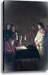 Постер Хонтхорст Геррит Христос перед верховным жрецом