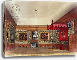 Постер Пайн Уильям (грав) The Throne Room, Hampton Court from Pyne's 'Royal Residences', 1818