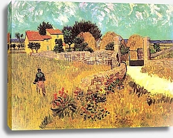 Постер Ван Гог Винсент (Vincent Van Gogh) Фермерский дом в Провансе