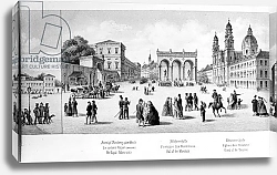 Постер Школа: Немецкая школа (19 в.) View of Munich, 1869 3
