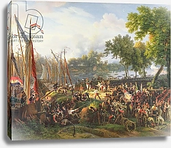 Постер Лейюн Луис The French Army crossing the Rhine at Dusseldorf, 6th September 1795