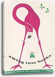 Постер Мунари Поль Swing into books. Book week, November 1-7, 1964