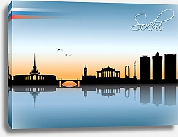 Постер Sochi skyline