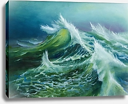 Постер Огромные морские волны