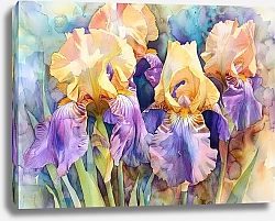 Постер The magic of two-color irises
