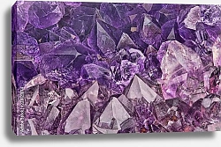 Постер Темно-фиолетовые кристаллы аметиста