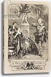 Постер Гиберрт Джон Сэр Illustration for Twelfth Night, from 'The Illustrated Library Shakespeare', published London 1890