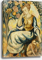 Постер Фрай Роджер Lady with a Monkey, c.1917