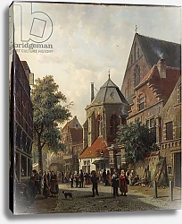 Постер Эверсен Адрианс A Dutch Street Scene, 1867
