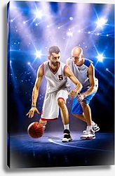 Постер Баскетбол под прожекторами