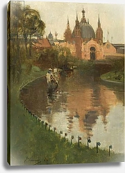 Постер Лавери Джон Kelvingrove, View from the River, 1888