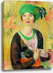 Постер Глакенс Уильям Джеймс Girl with Green Turban