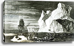 Постер Ходжес Уильям The Ice Islands on the 9th January 1773, engraved by B. T. Pouney, 31st Feb 1777