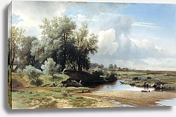 Постер Каменев Лев Пейзаж. 1861