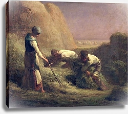 Постер Милле, Жан-Франсуа The Hay Trussers, 1850-51