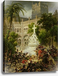 Постер Лейюн Луис Assault on the Monastery of San Engracio in Zaragoza, 8th February 1809, 1827