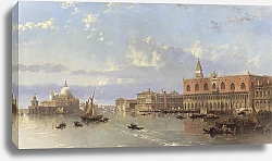 Постер Робертс Давид Вид на дворец Дожей и Пьязетту, Венеция