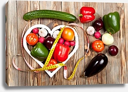 Постер Овощная диета