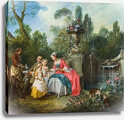 Постер Ланкре Никола Кофепитие в саду