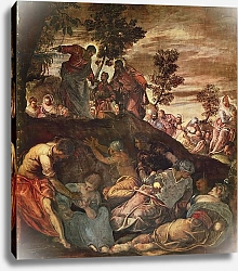 Постер Тинторетто Джакопо The Multiplication of loaves and fishes, c.1575