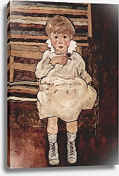 Постер Шиле Эгон (Egon Schiele) Сидящий ребенок