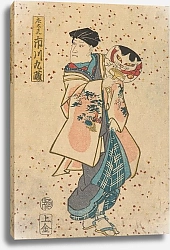 Постер Утагава Кунисада Ichikawa Kyuzo Playing the Role of Shodayu
