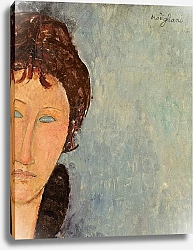 Постер Модильяни Амедео (Amedeo Modigliani) Woman with Blue Eyes, c.1918