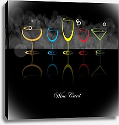 Постер Wine Card