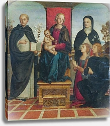 Постер Неизвестен Дева Мария с младенцем со Святыми 2