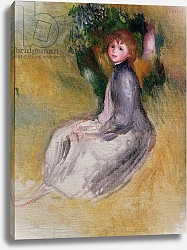Постер Ренуар Пьер (Pierre-Auguste Renoir) Young Girl Seated, 1885