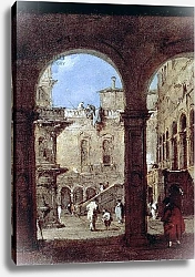 Постер Гварди Франческо (Francesco Guardi) Architectural Capriccio, c.1770