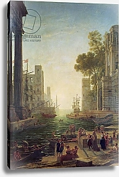 Постер Лоррен Клод (Claude Lorrain) Embarkation of St. Paul at Ostia