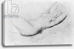 Постер Чассеро Теодор Study of a nude