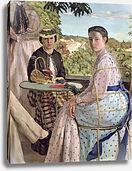 Постер Базиль Жан Family Reunion, detail of two women, 1867