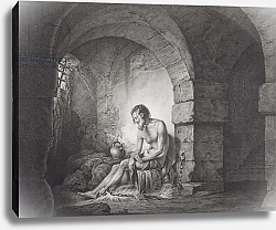 Постер Райт Джозеф The Captive, engraved by Thomas Ryder 1786