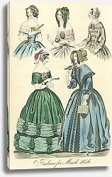 Постер Fashions for March 1846 №2