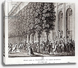 Постер Преюр Жан Camille Desmoulins Speaking at the Palais Royal, 12 July 1789, engraved by Pierre Gabriel Berthault