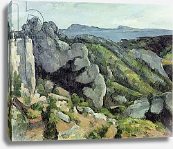 Постер Сезанн Поль (Paul Cezanne) Rocks at L'Estaque, 1879-82
